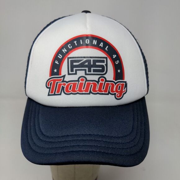 Functional 45 Men's Snapback Mesh Back Hat Blue White Size OS - Picture 3 of 12